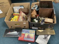 Two Boxes of Toys, Games, Vintage Items, etc.