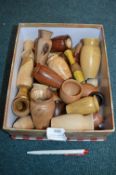 ~40 Small and Medium Turned Wooden Pots