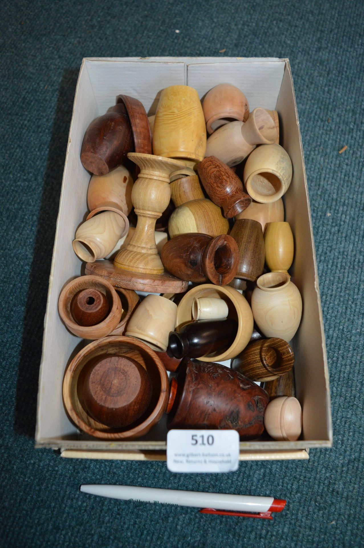 30+ Small Turned Wooden Pots etc.