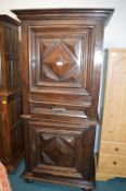 French Walnut Louis XIII Cabinet Deux Corps
