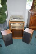 Hitachi Stereo Audio System with Cabinet