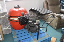 *Kamado 24" Red Barbecue Grill