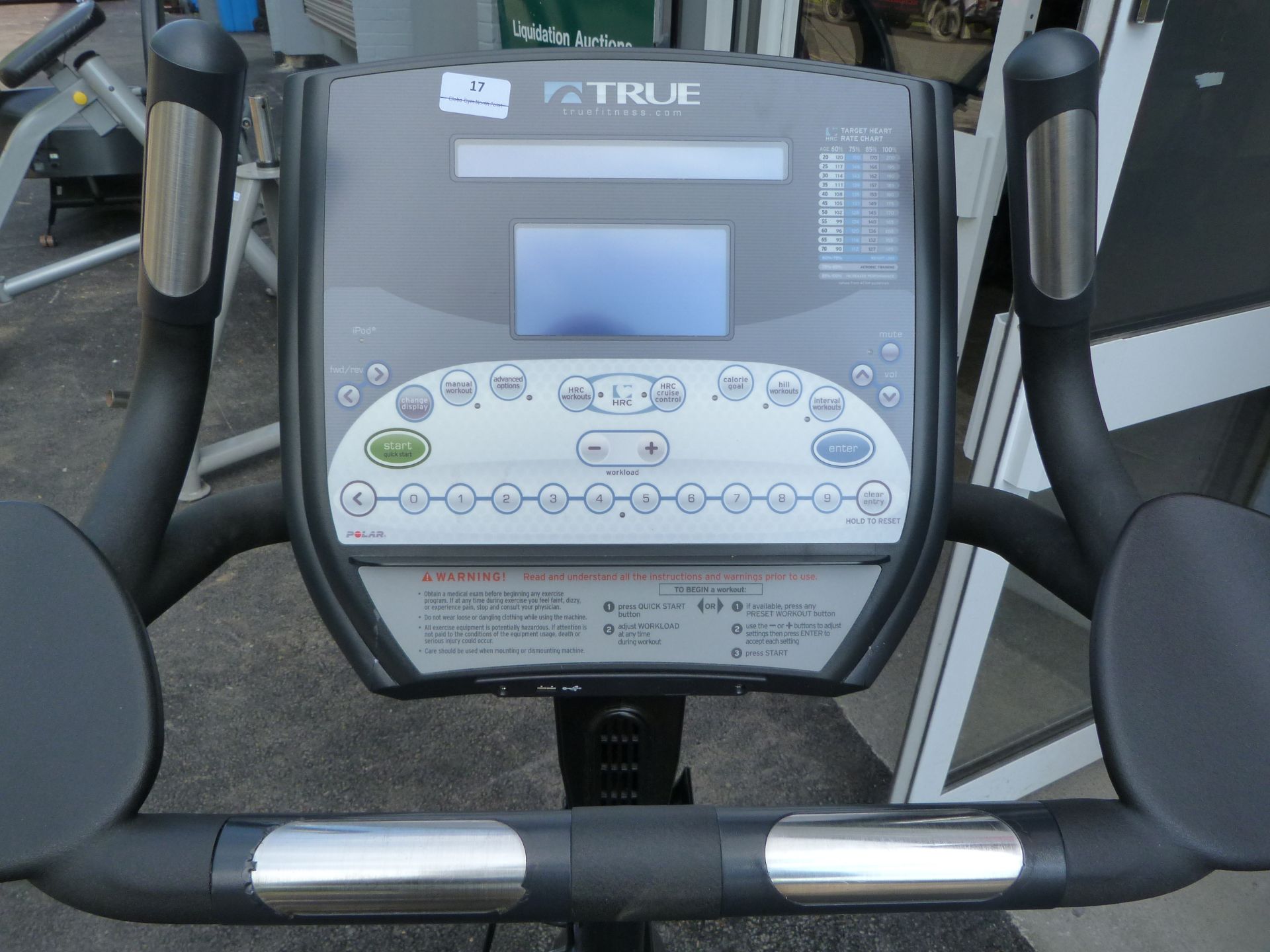 *True Fitness Upright Exercise Cycle with Heart Rate Monitor and Digital Display - Image 2 of 2