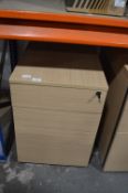 *Three Drawer Standalone Drawer Pedestal on Wheels