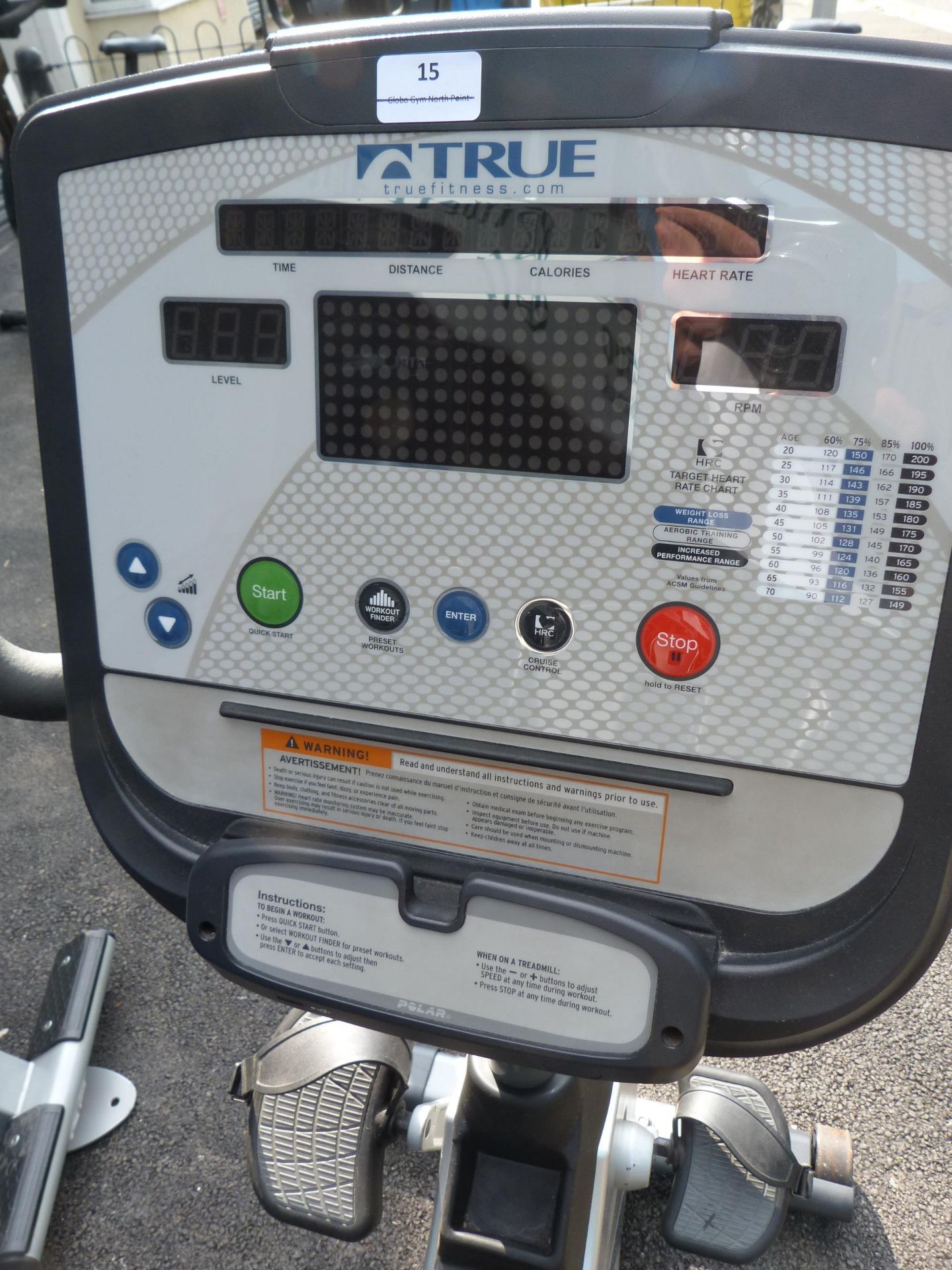 *True Fitness 900 Recumbent Exercise Cycle with Polar Digital Display - Image 2 of 2