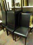 *Six Leatherette Dining Chairs