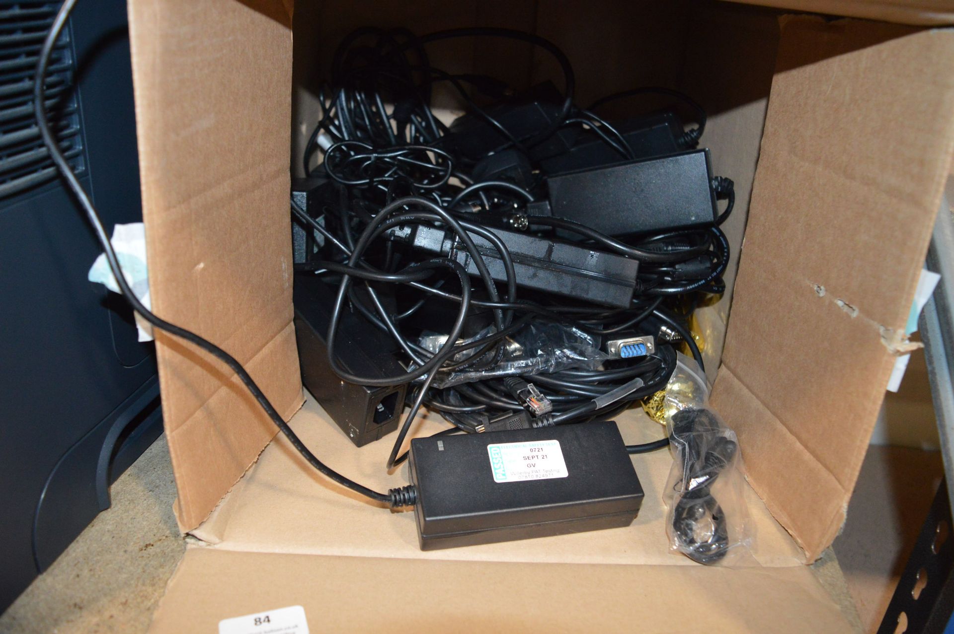*Box of Various Charging Cables and Chargers