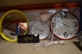 *Two Clocks, Mirror, and a Table Lamps