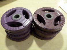 *Eight Physical 2.5kg Weight Discs (purple)
