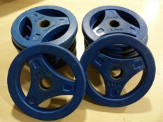 *Twelve Alex 2.5kg Weight Discs (blue)