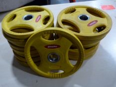 *Ten Alex 1.25kg Weight Discs (yellow)