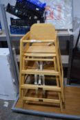 *Two Child's Wooden Highchairs