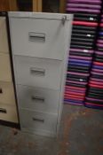 *Grey Four Drawer Filing Cabinet