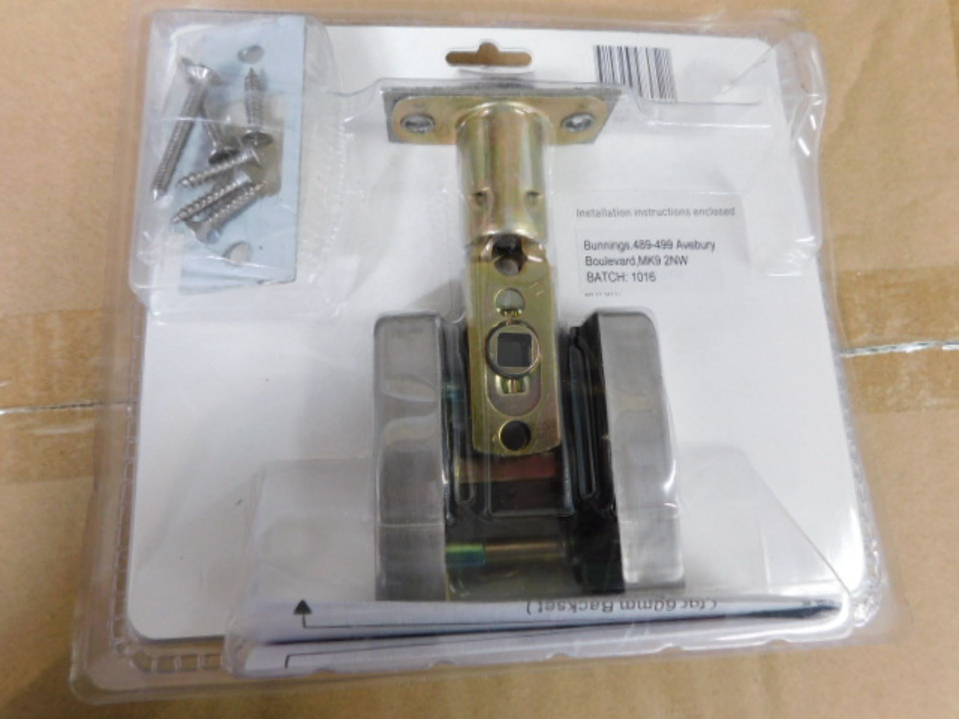 * Ikonic Victoria Passage Lever Lock Kit, (Brushed S/S) - Image 3 of 3