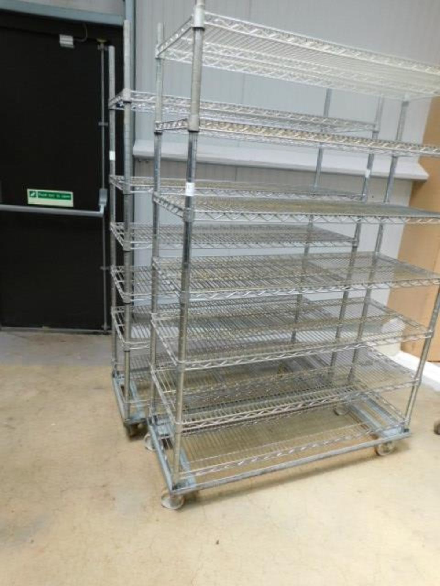 * 2x S/S Adjustable Mesh Racking