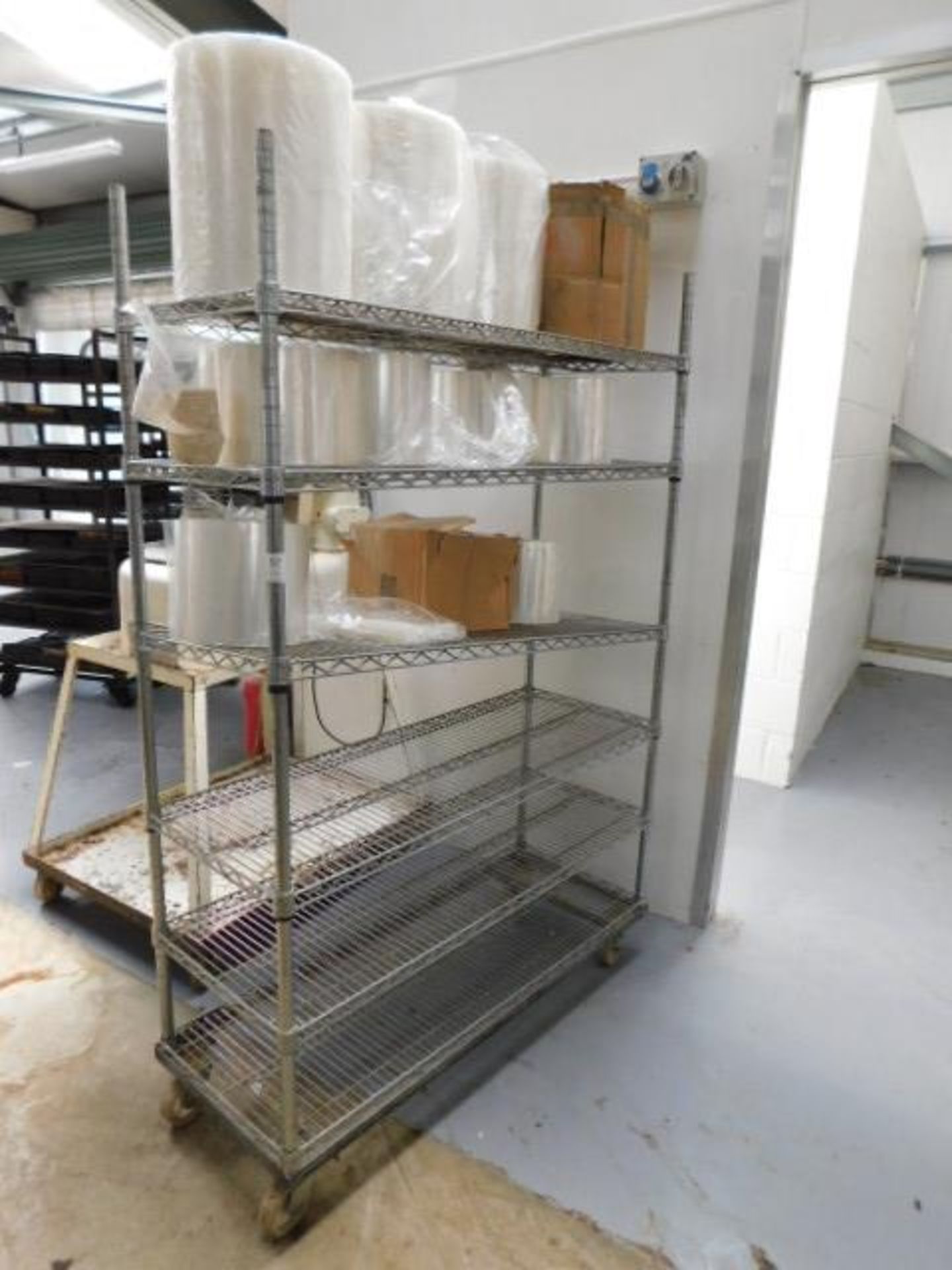 * S/S Wheeled Racking (Contents not included)