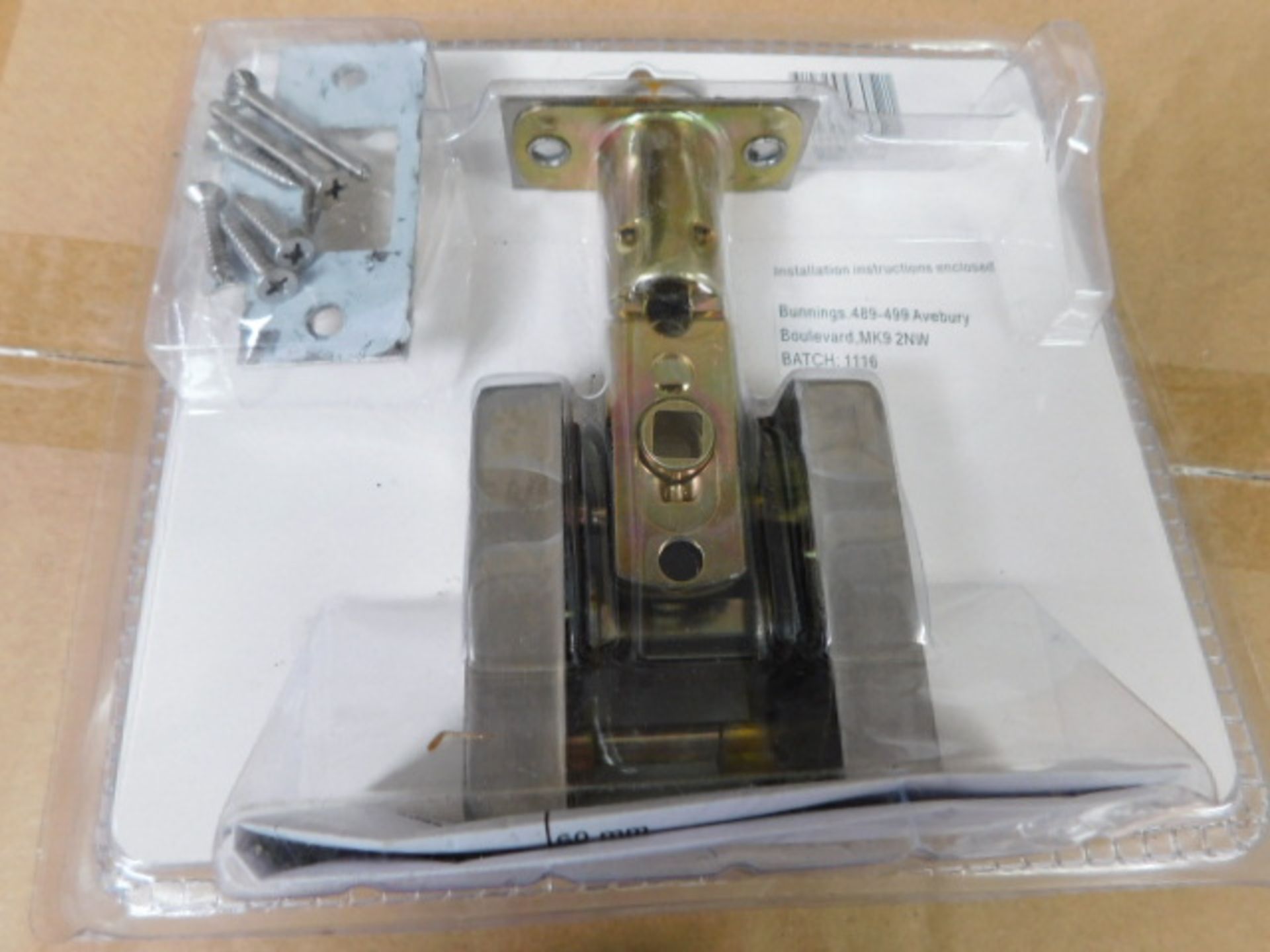 * Ikonic Victoria Passage Lever Lock Kit, (Brushed S/S) - Image 3 of 3