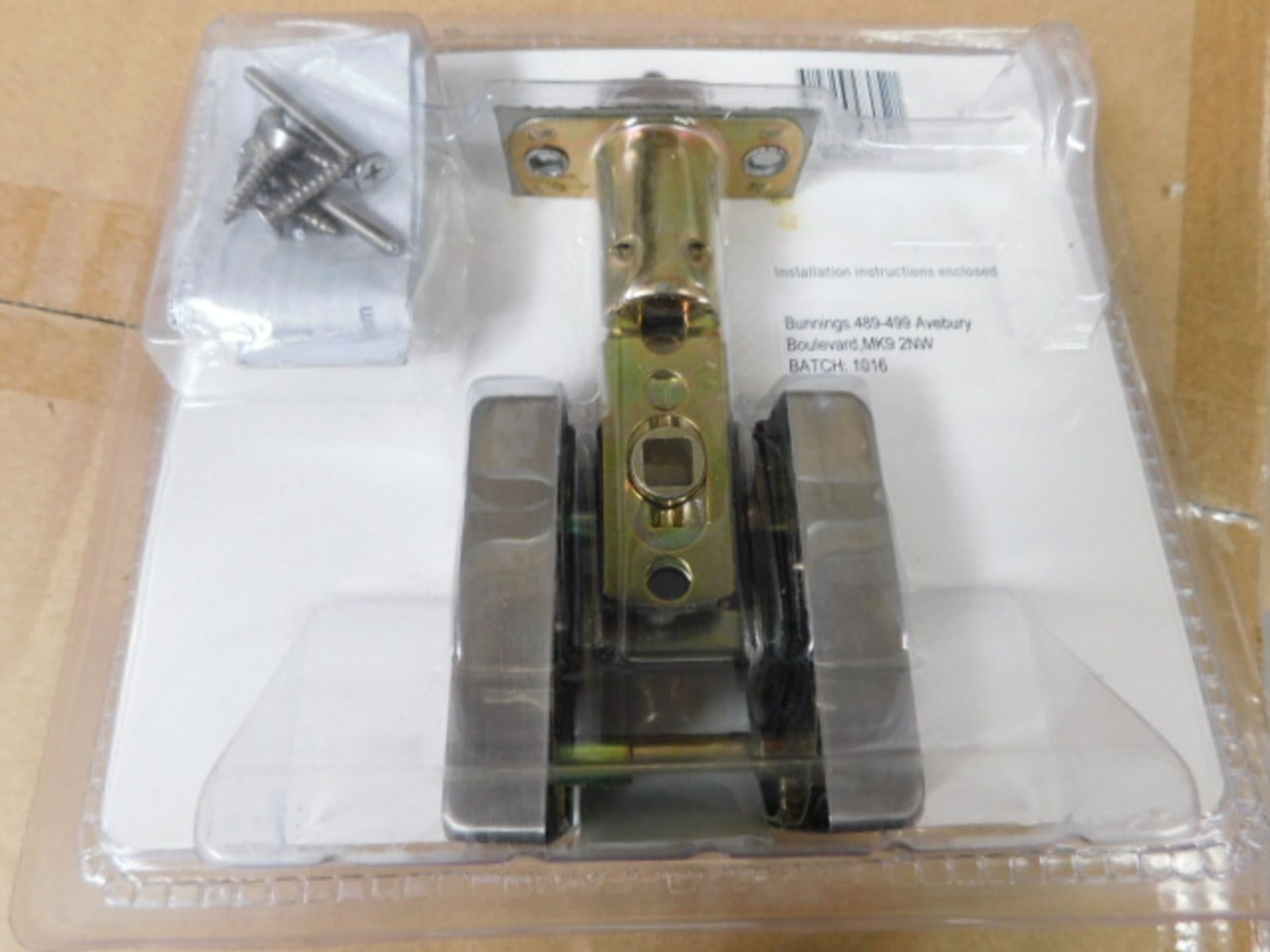 * Ikonic Victoria Passage Lever Lock Kit, (Brushed S/S) - Image 3 of 3