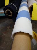 *Part 5ft Roll of Blue & White Striped Polyester M