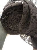 *5ft Roll of Black Lace Fabric