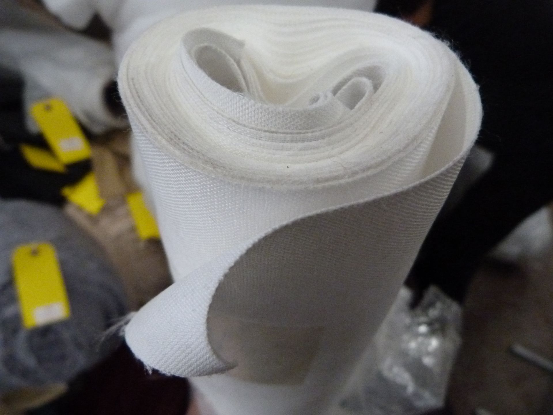 *5ft Roll of White Polyester Fabric