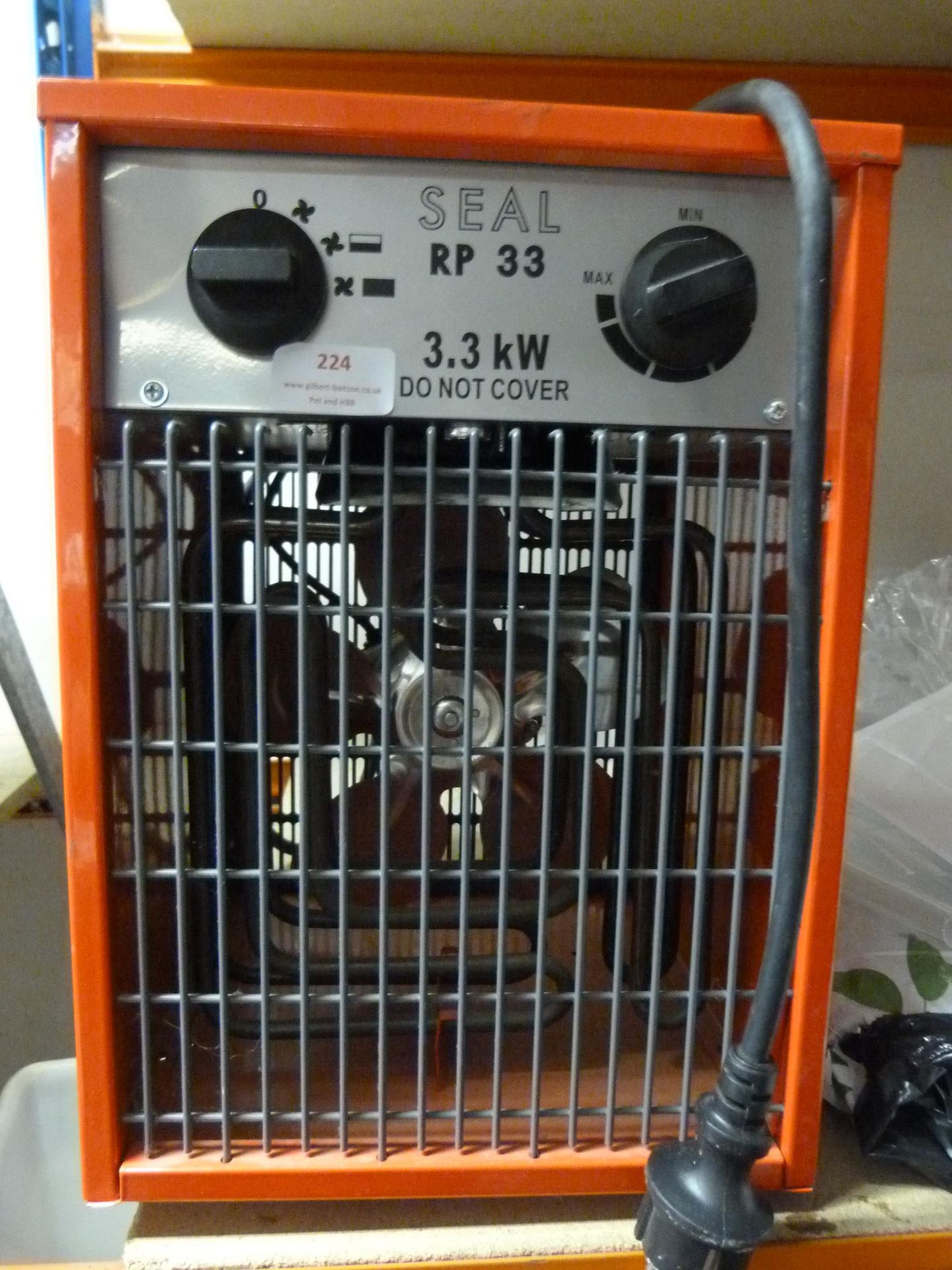 *Seal RP33 3.3kw Fan Heater