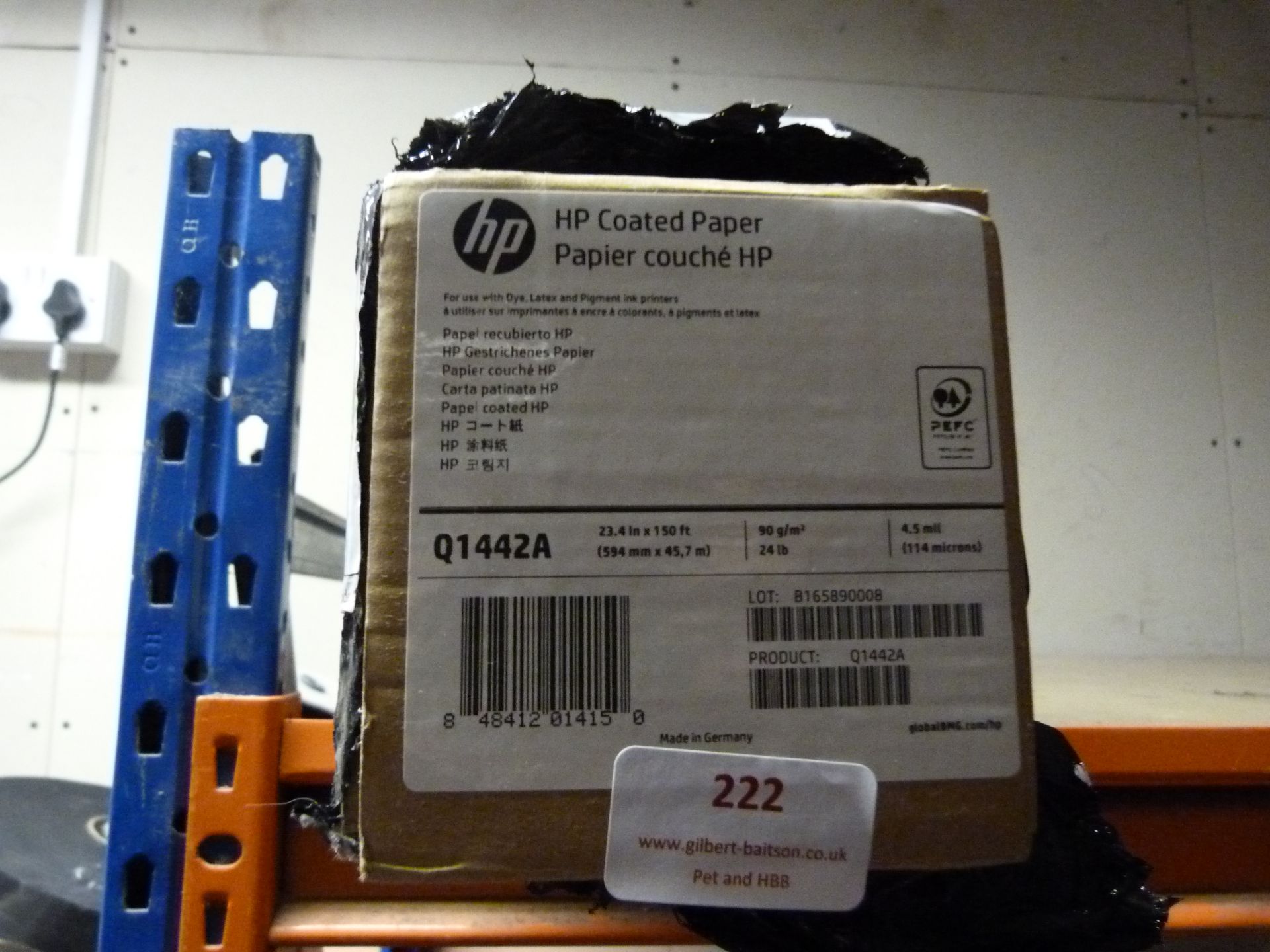 *Roll of HP Coated Paper