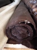 *5ft Roll of Brown Quilted Cotton Fabric