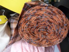 *5ft Roll of Natural Plaid Fabric