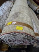 37m Roll of Pale Gold Chenille Upholstery Fabric