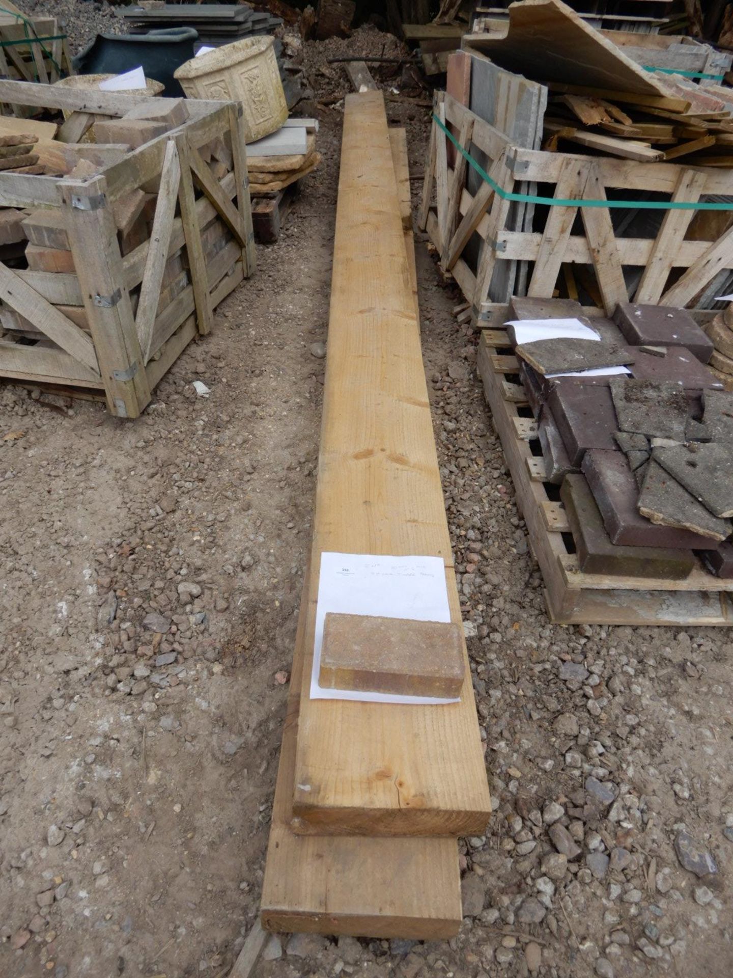 *Two 10x3" 4m Timber Beams