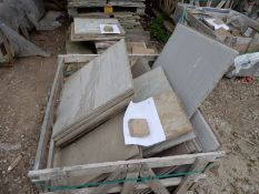 *~7sqm of Sandstone Paving Slabs (mixed sizes)