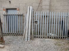 *Galvanised Gate, Fence Panel, and Columns 1.8m ta