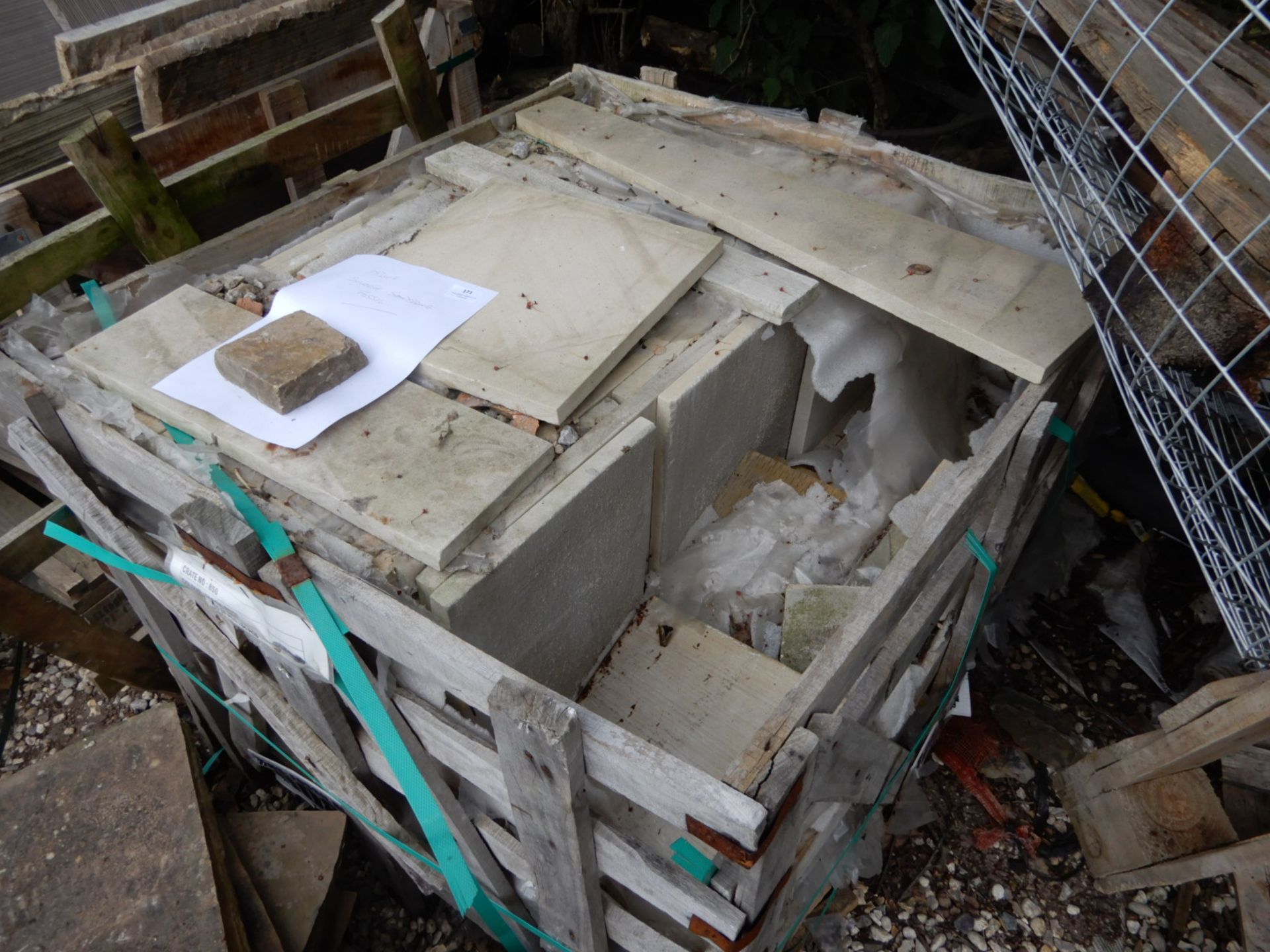 *~15sqm of Smooth Sandstone Fossil Paving Slabs