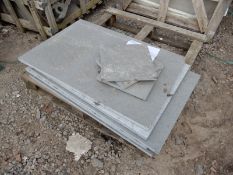 *Five Grey Limestone Pavers 600x900mm