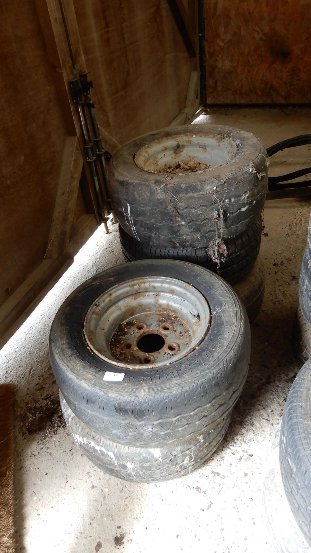 *Five Low Profile Trailer Tyres (195/55R10c) with Five Sud Steel Rims