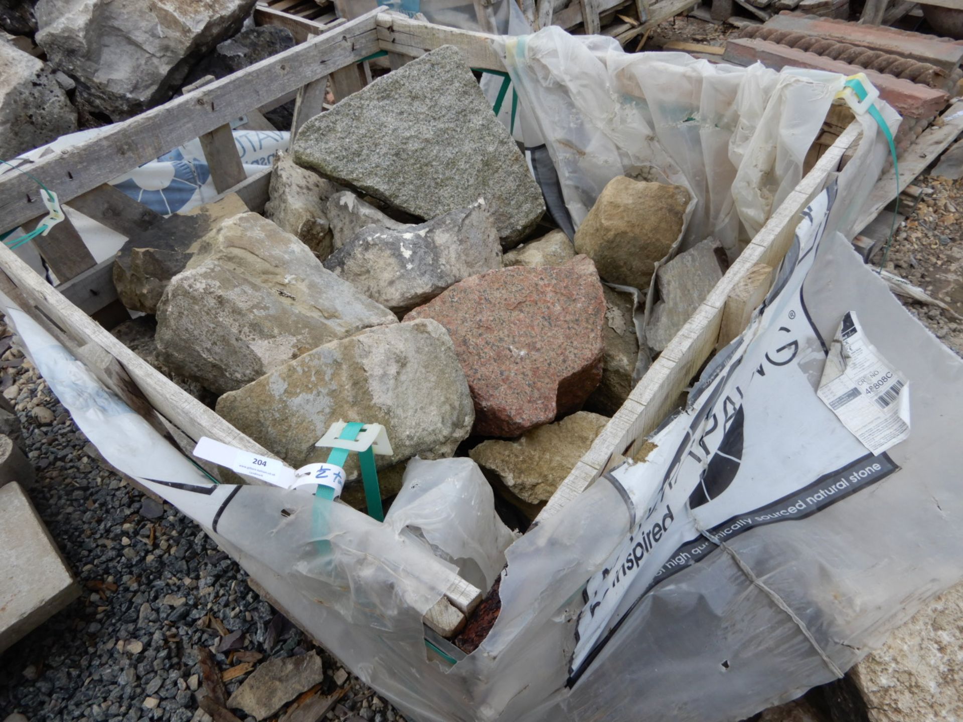 *Pallet of Rough Decorative Stones