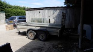 *Graham Edwards Twin Axle Plant Trailer with Loading Ramp on 50mm Ball Coupling