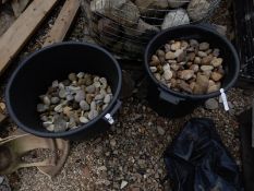 *Two Buckets of Small Scottish Cobbles