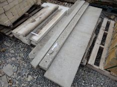 *Twelve Concrete Gravel Boards and Three 1.8m Conc