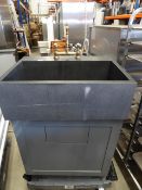 * Statement beauticians sink. Large sink with taps - complete with unit which includes water pump