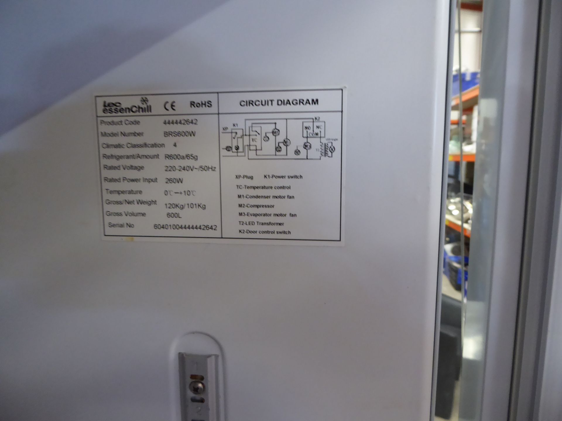 * Lec Essenchill upright fridge - Image 3 of 3