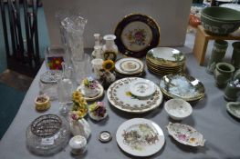 Decorative Pottery and Glassware