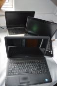 Three Laptops by HP and Lenovo (hard drives have been removed)