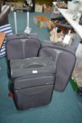 Three Soft Body Suitcases by Tripp, and Antler