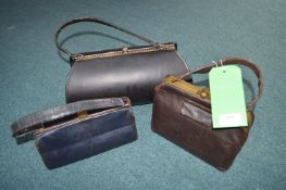 Three Vintage 1930's Handbags