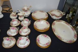 Royal Albert Autumn Roses Part Service 35pcs