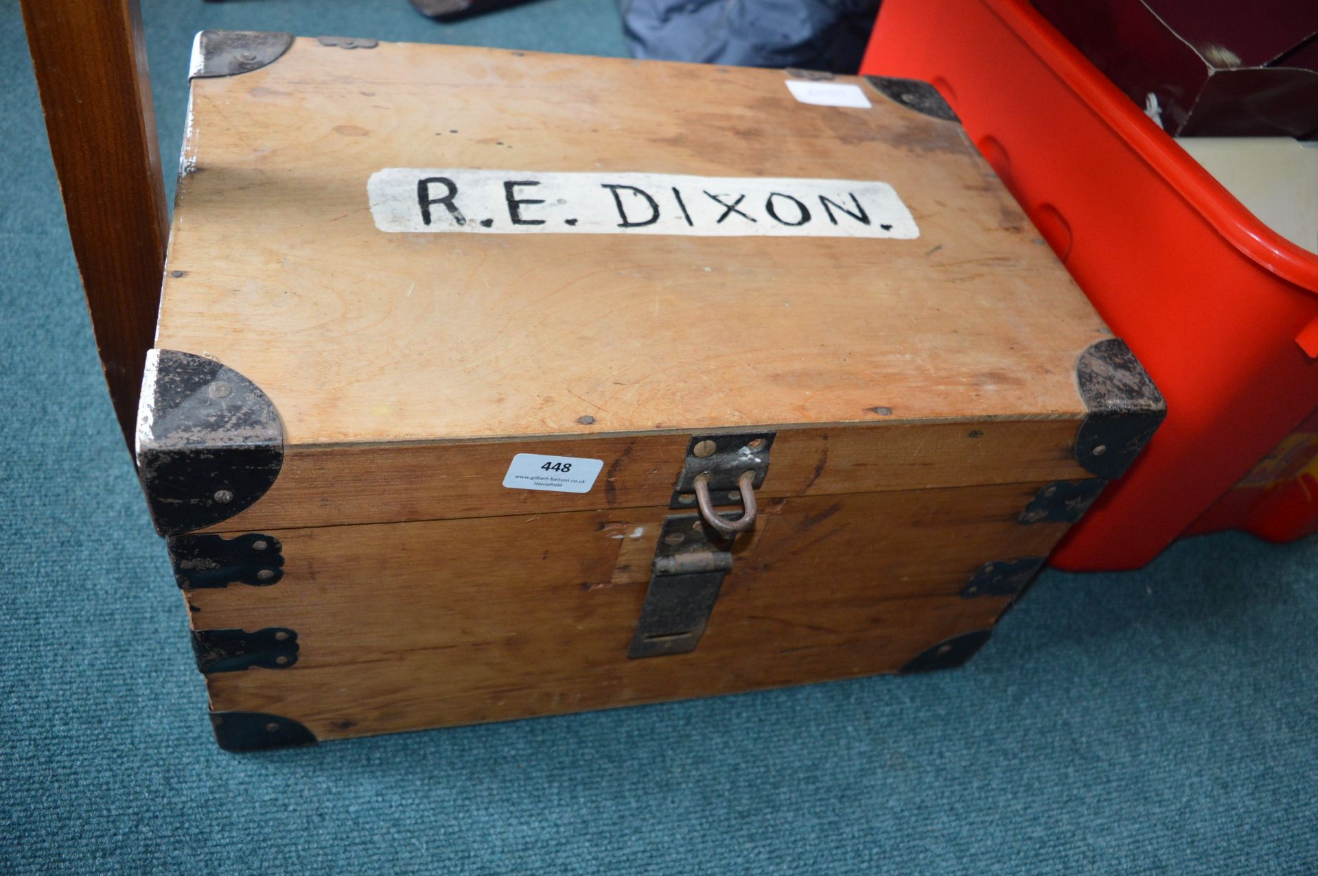 Wooden Chest Containing Tools, Jump Starter Cables - Image 2 of 2