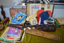 Two Vintage Cases and Contents of Collectibles, Sh