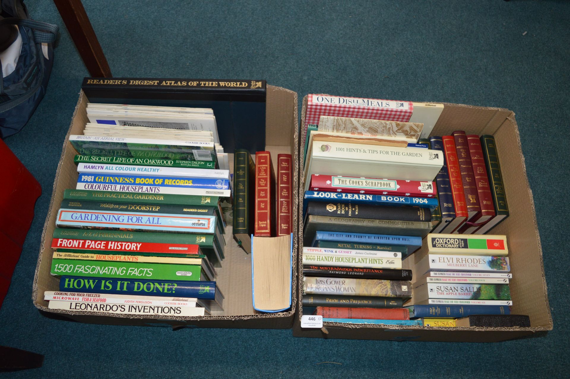 Two Boxes of Books; Gardening, Local History, etc.